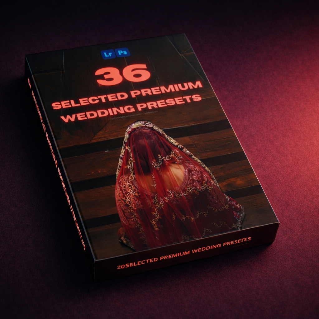 36 Premium Wedding Lightroom Presets + 68 Bonus Presets (Mobile & Desktop)